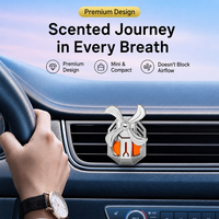 Diffuseur de parfum rotatif TopOne Creative Windmill pour voiture, sans alcool, à l'arôme végétal, à clipser sur la grille d'aération, pour voitures de luxe
