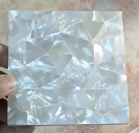 Vente directe d'usine, mosaïque de coquillages naturels en nacre, carreaux écologiques carrés, haute brillance, pour projets de décoration d'hôtels/villas/maisons