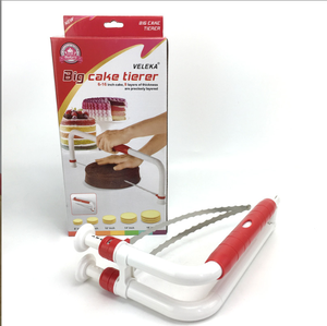 อุปกรณ์ทำขนมขายตรงจากโรงงาน: เลื่อยตัดเค้กสแตนเลสปรับระดับได้, ที่ตัดลวดเหล็กแบบฟัน, สำหรับตัดชั้นขนมปัง - Product Image 3