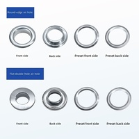 Œillets métalliques chinois en stock, œillets en cuivre à bords arrondis, œillets personnalisés électroplaqués et peints par pulvérisation, délai d'échantillon de 7 jours