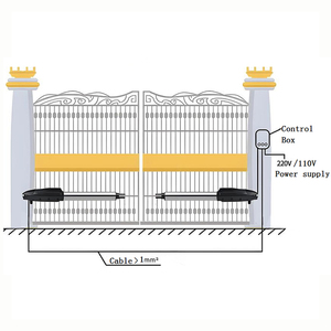Điện <span class=keywords><strong>Swing</strong></span> cổng mở, <span class=keywords><strong>autogate</strong></span> <span class=keywords><strong>Swing</strong></span> cổng mở DC24V nhiệm vụ nặng nề - Product Image 5