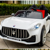 Mobil Sport Anak Bertenaga Baterai 12V, Plastik, Dapat Dikendarai, Remote Control, Aplikasi Pintar, Suspensi 4 Roda, Lampu Belakang LED, untuk Usia 3-8 Tahun
