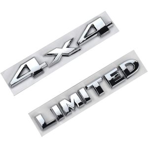 ดีไซคาร์ ลิมิเต็ด 4x4 โครเมียม 3D ป้ายตัวอักษรติดท้ายรถ ซิงค์ ติดด้วยกาวในตัว ใช้ได้กับรถยนต์ทั่วไป แคลิฟอร์เนีย - Product Image 4