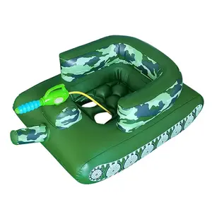 नई डिजाइन मजेदार पूल बच्चों की Inflatable टैंक पूल फ्लोट खिलौने अस्थायी बेड़ा पानी जेट कार