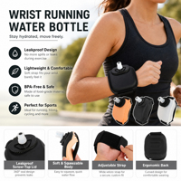 Botella de Agua Deportiva de Silicona, Portátil, para Montar en el Brazo, para Ciclismo, Running y Ejercicio al Aire Libre