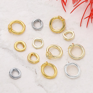18k Gold Plated Beaded Hat Frame Double Hole Connector For <b>Bracelet</b> Making Jewelry Findings Round <b>Copper</b> DIY Accessories - Product Image 4