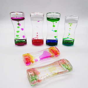 Minuteur liquide OEM en acrylique, jouet <span class=keywords><strong>sensoriel</strong></span> à mouvement d'eau, forme de goutte en zig-zag - Product Image 6