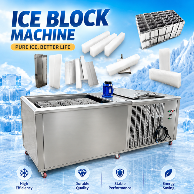 Industrial Ice Block Making Machine for Nigeria African Market 300kg 500kg 1000kg 5 Ton 10 Ton Commercial Ice Maker