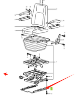 Para maquinaria de construcción Hyundai, pista de asiento de para modelos de 12, 12, 12, 12, 12, 30