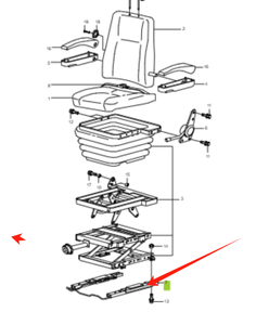 Pour <span class=keywords><strong>Hyundai</strong></span> Construction Machinery H28213-400B Siège Voie pour R210-7 R180-7 R200-5 R375LC-7H Modèles - Product Image 4