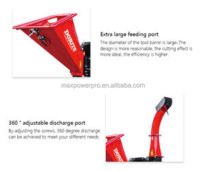 Haute qualité 15HP 5 pouces capacité d'écaillage 24 lames de mouche herbe feuilles de <span class=keywords><strong>palmier</strong></span> broyeur déchiqueteuse bois déchiqueteuse arbre déchiqueteuse - Product Image 5