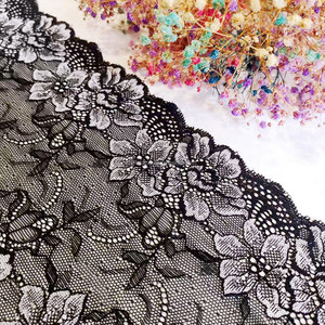 055877 Viền Ren Jacquard Đàn Hồi Hai Màu Rộng <span class=keywords><strong>18Cm</strong></span> - Product Image 3