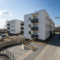 Immeuble d'appartements à ossature métallique fabriqué sur mesure, conception BIM 3D, résidence modulaire multifamiliale à faible coût