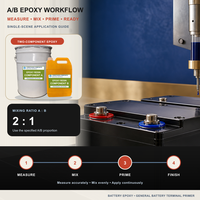 Colle d'étanchéité époxy pour borne de batterie au plomb 2:1, séchage rapide, haute adhérence, résistante aux intempéries KX-5013AB