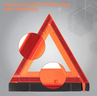 Triangle d'avertissement d'urgence DOT Triangle d'avertissement réfléchissant de sécurité