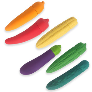 Produk Dewasa Mainan Seks Vibrator AV Mini Stik Masturbasi Sayuran Silikon untuk Wanita - Product Image 1