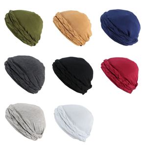Gorro turbante de seda pre-atado con trenza para mujer, gorro para quimioterapia, pañuelo para la cabeza, regalo - Product Image 3