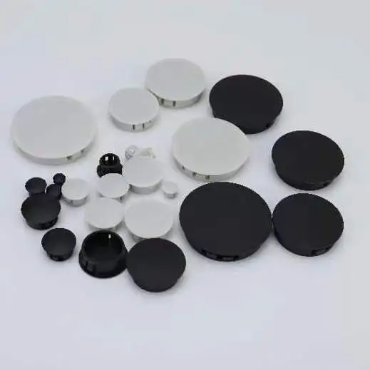 M5 tappo terminale in plastica di Nylon bianco nero con chiusura a scatto coperchio del pannello del foro boccola adatto per fori di piastra da 20mm