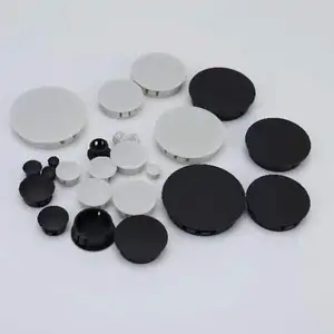 M5 Black White Nylon Plastic End Cap Grommet Snap-On Lock Cover Hole Panel Plug Bushing Suitable For 20mm Plate Holes