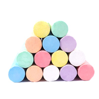 Foska 7 couleurs non toxique boîte géante de couleur sans poussière craie de tableau Jumbo pour la peinture des tout-petits sur le tableau noir