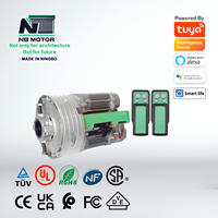 Motor Central Moderno NB MOTOR Reroad 110V 220V 2 Cilindros 360N/420N con Sistema Remoto para Puertas Enrollables de Hotel y Garaje