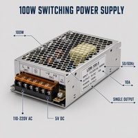 Alimentation à découpage AC-DC LSW 100W 5V avec régulateur de tension et sortie 5A/10A pour pilote de module LED S-75-24