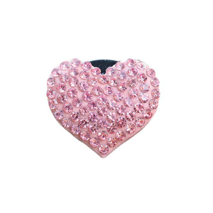 Diffuseur de parfum pour voiture en plastique solide avec strass, rechargeable, pour grille d'aération, en forme de cœur ou de fleur, senteurs Océan et Cologne - Product Image 5