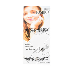 Collana Girocollo in Vetro Lampwork Elastico con Filo da Pesca, Stile Tatuaggio Nero Esagerato Personalizzato, Design Europeo Americano, con Scritta LOVE - Product Image 4
