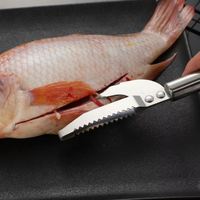 Couteau à écailles de poisson en acier inoxydable, grattoir à dents de scie, couteau à désosser et à fileter, outil de cuisine pour fruits de mer