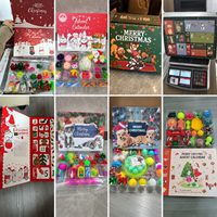Calendrier de l'Avent pour animaux de compagnie avec jouets assortis pour chats et chiens, pour le compte à rebours des fêtes et les activités intérieures