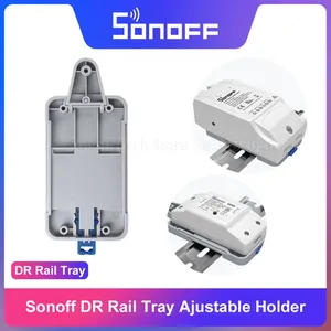Soporte Ajustable para Riel DIN Itead, Montaje en Bandeja, ABS Ignífugo, Compatible con la Mayoría de RFR2, RFR3, POWR2, <span class=keywords><strong>TH10</strong></span>/<span class=keywords><strong>16</strong></span> Dual - Product Image 3