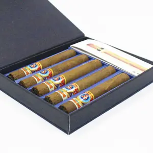 Großhandel hochwertige Luxus-OEM Zigarrenverpackungs-Aufkleber Zigarrenband-Etiketten mit Goldfolie geprägt