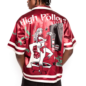 Camicia in Seta Streetwear Personalizzata per <span class=keywords><strong>Uomo</strong></span>, Camicia di Lusso, Nuovo <span class=keywords><strong>Stile</strong></span> in Raso - Product Image 3