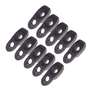 Clips pour câbles métalliques en nylon noir de 10 mm pour accessoires de kayak et bateaux d'extérieur, lot de 10 - Product Image 1