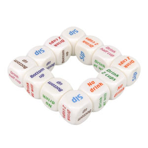 Jeu de dés polyédriques en acrylique de précision D10, tailles 16mm/18mm/20mm, dés jetons écologiques couleur personnalisée pour l'école et la famille - Product Image 3