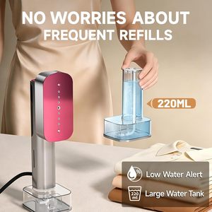 Défroisseur Vapeur Portable Pliable avec Réservoir d'Eau de 220 ml, Chauffage Rapide en 10s, Affichage Numérique pour Voyage - Product Image 5