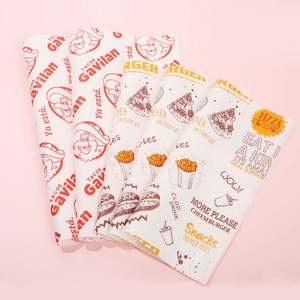 Custom Printed Greaseproof Food <b>Wrapping</b> <b>Paper</b> for Burger Sandwich and Snacks Packaging - Product Image 5