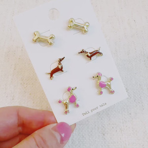 Juego de 3 Pendientes de Peluche Adorables - Product Image 2