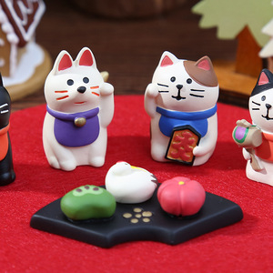 Japanese Zakka Resin Figurine Set Animal Shape Handmade Home Decoration Craft Item - Product Image 4