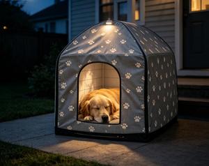 Couverture de niche pour chien d'extérieur, imperméable, anti-poussière et résistante aux UV, montrez votre amour pour votre chien avec un look haut de gamme - Product Image 4