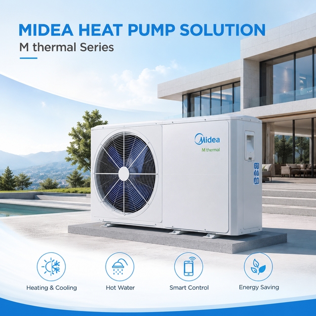 Ultra Low Ambient R290 Monoblock M Thermal Air to Water ATW Heat Pump for Cold Climate Villa Projects