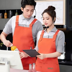 ผ้ากันเปื้อนลายชุดบาร์บีคิวสำหรับพนักงานเสิร์ฟ ซาลอน สปา ผ้ากันเปื้อนพลาสติกแบบใช้แล้วทิ้งสำหรับครัว แคมป์ปิ้ง งานเกษตร พร้อมโลโก้ตามสั่ง - Product Image 4