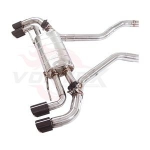 ท่อไอเสียสแตนเลส Vortex สำหรับ BMW M440i G22 B58 3.0T Valvetronic Catback ปลายท่อคาร์บอนไฟเบอร์แบบ Quad พร้อมเสียง Rumble - Product Image 4