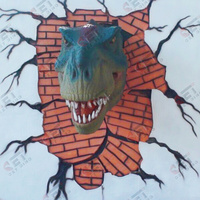 Dinozor Eğlence Parkı İnteraktif Dekorasyon Robotik Animatronik Dinozor Başı Satılık animatronik modeller