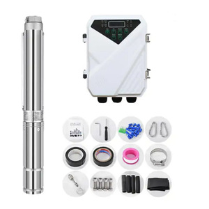 4 Inch 0.5hp 1hp 3hp Stainless Steel Solar <b>Submersible</b> Water Powered Bore Well <b>Pump</b> Set 750w Surface Irrigation <b>Pump</b> System SK-4 - Product Image 5