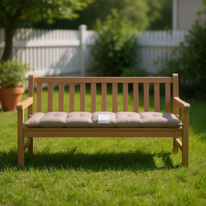 Coussin de banc de jardin en tissu Oxford 70,9x19,7x2,8 pouces, taupe, amovible, lavable, pour extérieur, rectangulaire, uni - Product Image 2