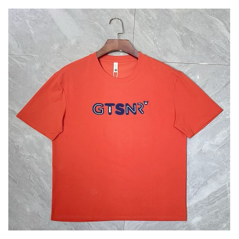 ☆関税込☆ ★Logo Crew Neck Short Sleeve T-Shirt Oversized T Shirts Women Crew Neck Half Sleeve Drop Shoulder