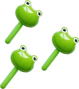 Martello gonfiabile rana con campana sonora Big Eye Frog Stick Balloon manico divertente Hammer Frog per festa a tema matrimonio compleanno bambini