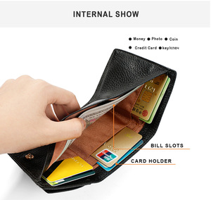 Factory Genuine Leather Financial Cloth Rfid Coin Purse <strong>Wallet</strong> Women'S <strong>Wallet</strong> Short Purse Mini <strong>Wallet</strong> Gift <strong>for</strong> Ladies <strong>Teen</strong> Girls - Product Image 6