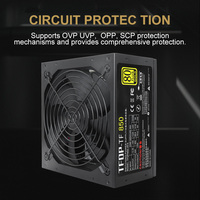 Alimentation PC ATX 850W entièrement modulaire 80PLUS Gold, stable pour serveur, OEM, sur mesure, vente en gros directe d'usine, stock disponible